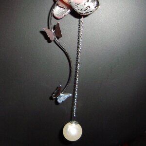 Butterfly dangler earrings